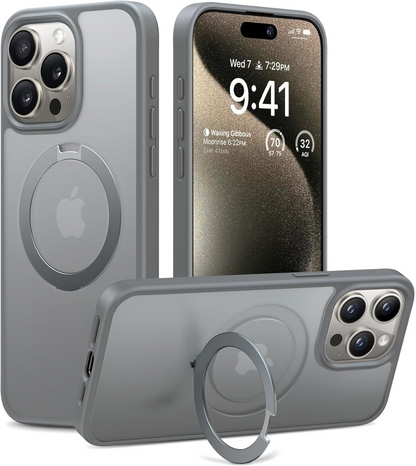 EchoFox Back Cover for Apple iPhone 15 Pro Max, EchoFox (Gray, Magsafe, Pack of: 1) (Copy)